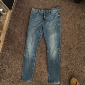 Jcrew high waisted light jeans